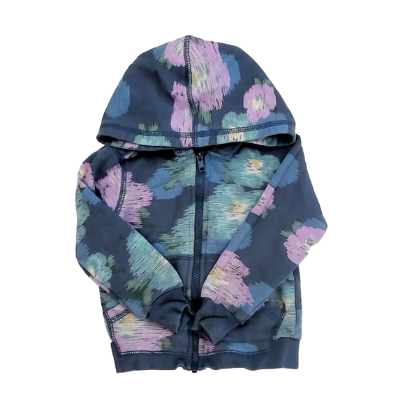 Tea Collection Girls Blue Floral Hoodie size: 2T - Picture 1 of 2